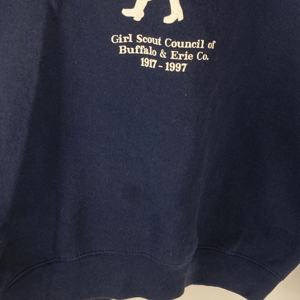 VTG 90s Girl Scouts WNY Erie County Buffalo NY Adult XL Crew Neck Sweatshirt - Picture 5 of 5